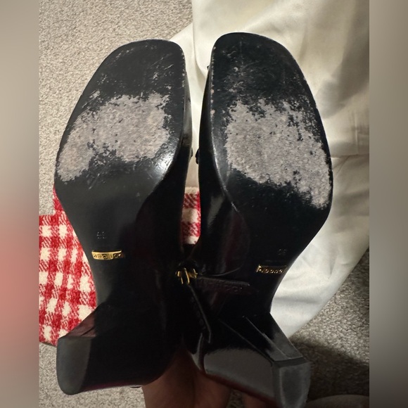 Tall Gucci black red and white Zumi boots - Picture 6 of 7